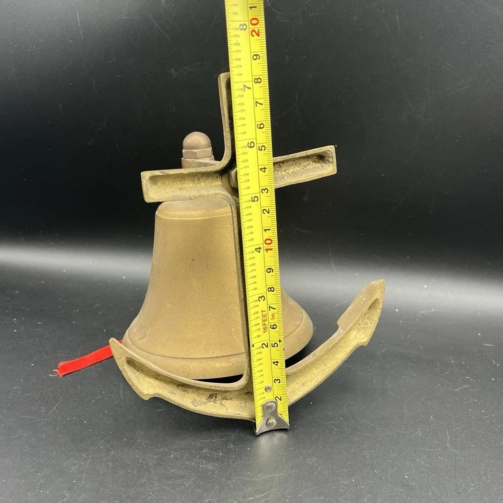 Vintage Brass‎ Anchor with Bell 7